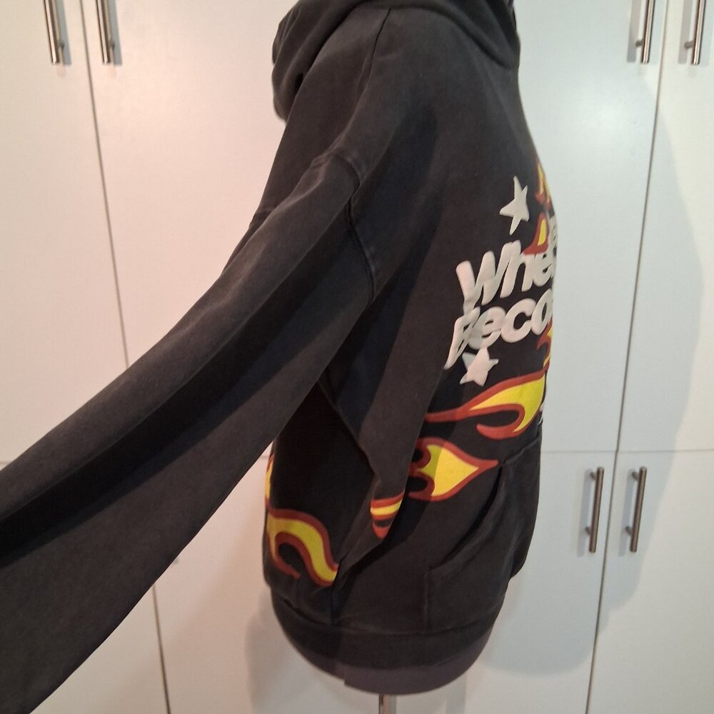 "Where Dreams Become Reality" Flames Hoodie Sweatshirt UNISEX LARGE - Picture 6 of 7